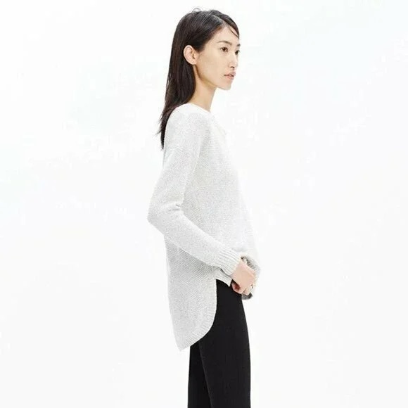 MADEWELL Womens Size m Gray Chronicle Texture Pullover Sweater Style C5241 - Picture 3 of 7